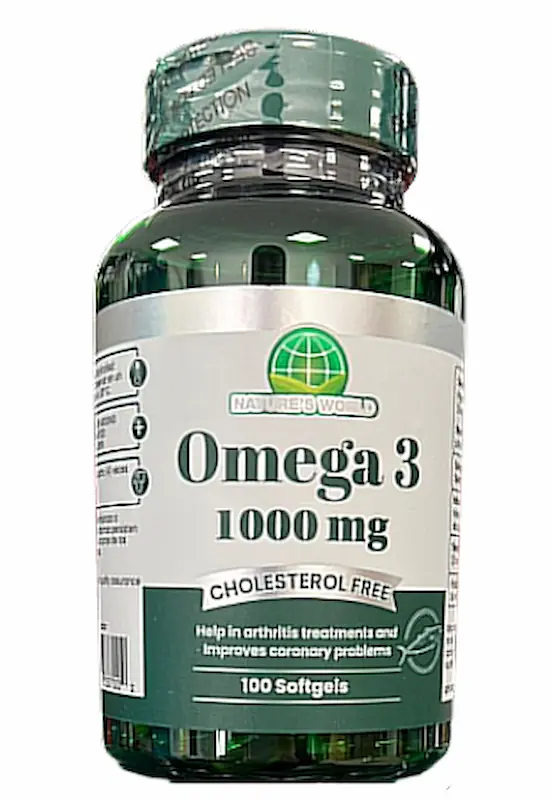 Omega 3 1000mg Natures world Fitsi!